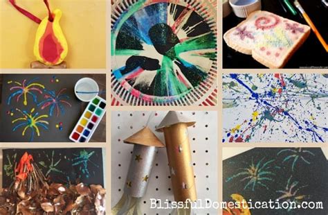 15 Fabulous Fireworks and Bonfire Night Crafts for Kids | Blissful ...