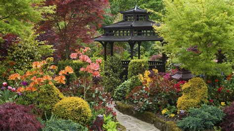 England Garden wallpaper | Garden gazebo, Zen garden, Japanese garden