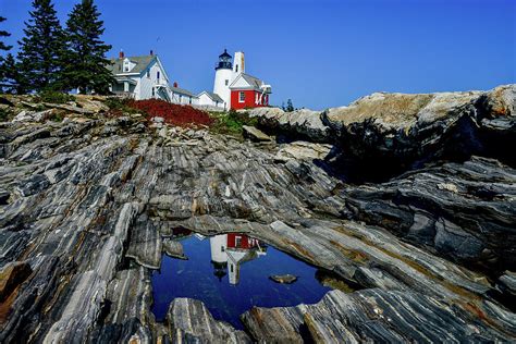 Pemaquid Point Lighthouse in Maine Photograph by Marilyn Burton - Pixels