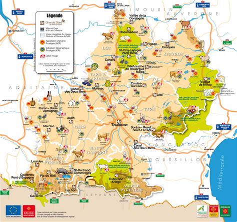 France : Carte des Midi-Pyrénées : page 2