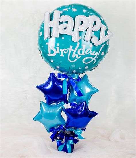 Happy Birthday Balloon with Star Balloons