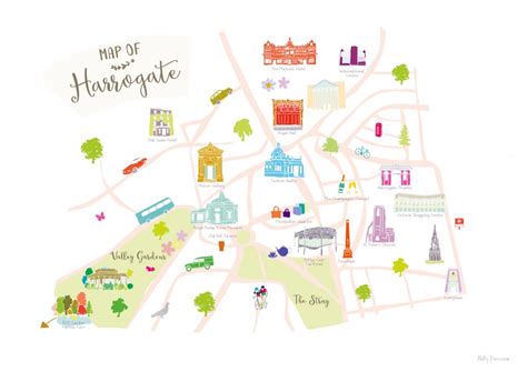 Win a bespoke map of Harrogate, from original hand-drawn illustrations - Harrogate Mama ...