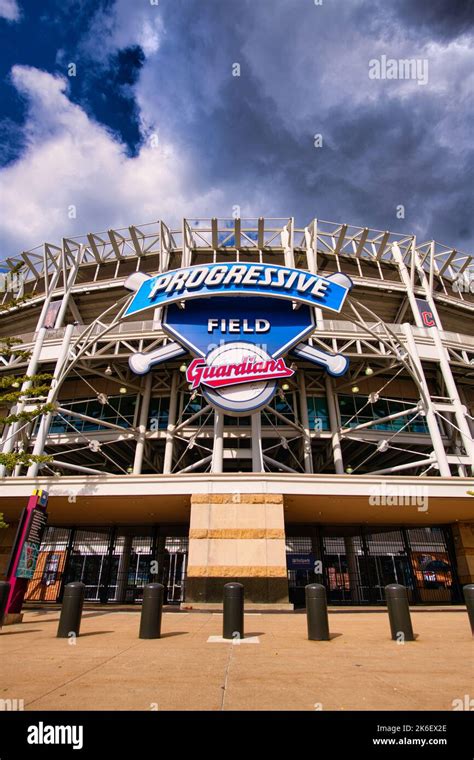 Cleveland Guardians Baseball in Cleveland Ohio Progressive Field Stock ...