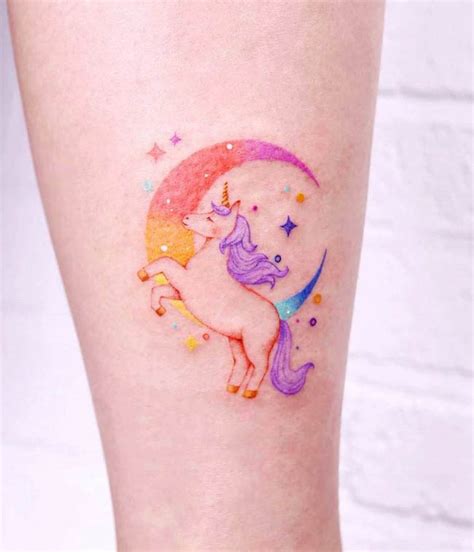 rainbow unicorn tattoo designs - lineartdrawingsdogblack