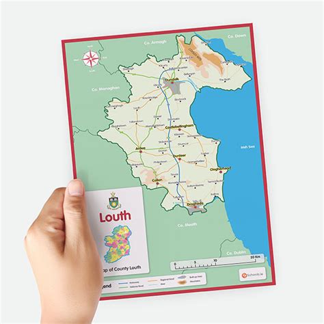 Louth A4 County Map | 4schools.ie