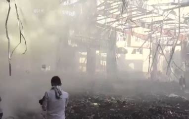 Saudi coalition air strikes kill mourners at a wake in Yemen's capital ...