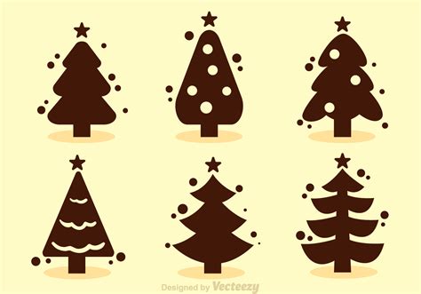 Christmas Tree Silhouette Vectors - Download Free Vector Art, Stock Graphics & Images