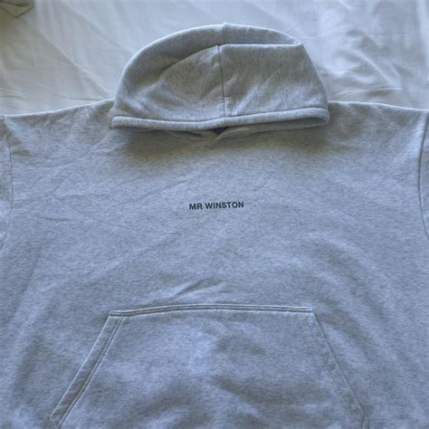 Size m mr winston hoodie, worn quite a lot but still... - Depop