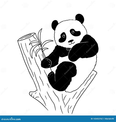 Red Panda With Tree Royalty-Free Stock Photography | CartoonDealer.com ...