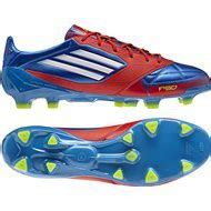 Adidas F50 Adizero FG Cleats - Leather, Blue, Red, Men's