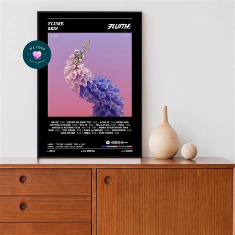 Flume - Skin Album Poster / Flume Poster - lylyprint.com