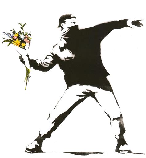 Flower thrower - Banksy - WikiArt.org