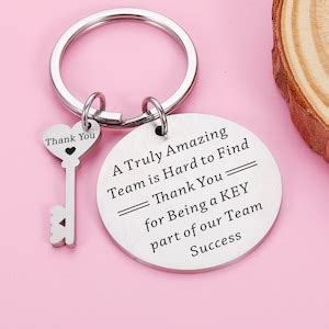 Employee Appreciation Gift, Keychain for Coworker, Work Team Player Instructor Coach, A Truly ...