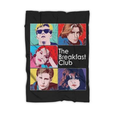 The Breakfast Club Logo Black Blanket