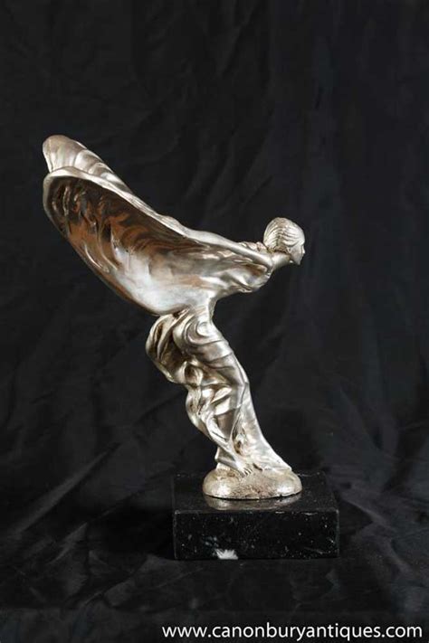 Art Deco Bronze Rolls Royce Car Figurine Statue Charles Sykes