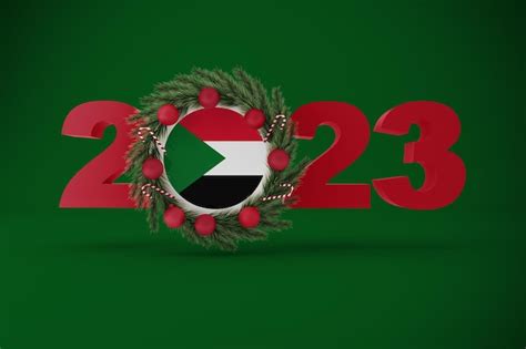 Premium Photo | 2023 sudan with wreath