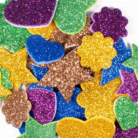 EVA Self-Adhesive Glitter Shapes - - Dala