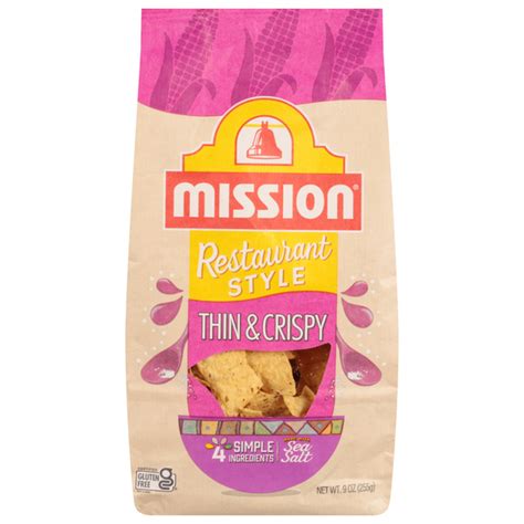 Save on Mission Restaurant Style Thin & Crispy Tortilla Chips Gluten ...