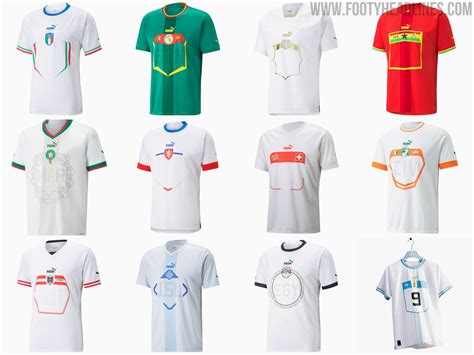 All Puma 2022 International Away Kits Released - Footy Headlines