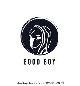 Good Boy Logo Design White Background Stock Vector (Royalty Free ...