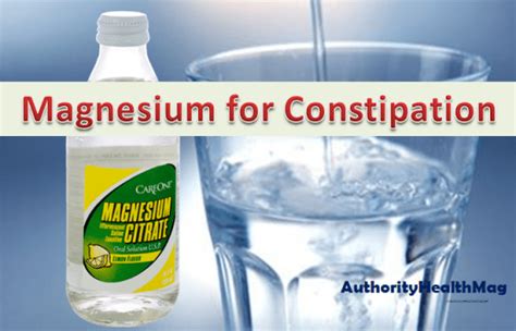 Does Magnesium for Constipation Work? (Magnesium Citrate)