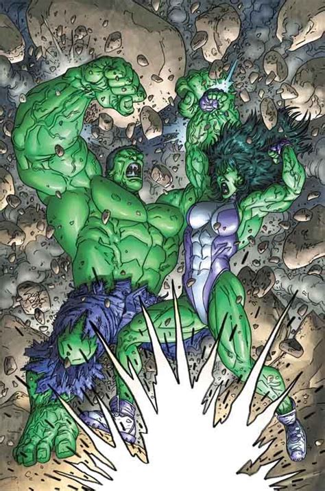 Hulk vs. She-Hulk by Scott Kolins | Hulk art, Incredible hulk, Hulk marvel