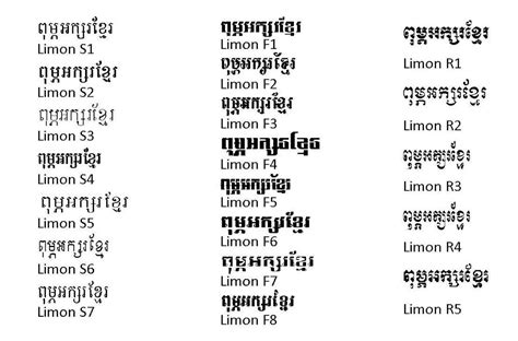 Download font Limon Khmer font for your computer - Khmer Soft | Online ...