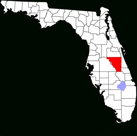 State And County Maps Of Florida - Map Of Osceola County Florida ...