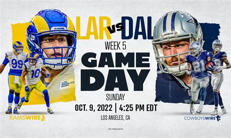 How to watch, wager, live stream, listen to Cowboys-Rams in Week 5