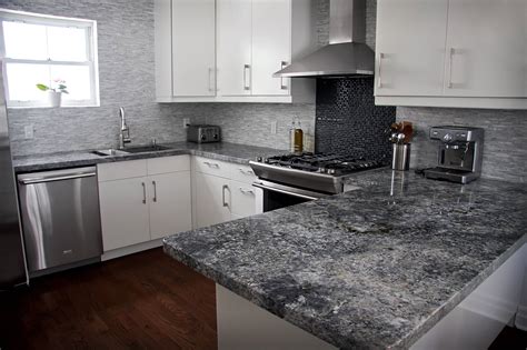 Installed Glacier White Granite Countertop Surface, 43% OFF