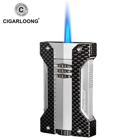 CIGARLOONG Cigar Lighters 2pcs Set With Cigar knife Krupp Stainless ...