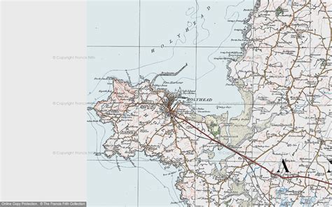 Historic Ordnance Survey Map of Holyhead, 1922