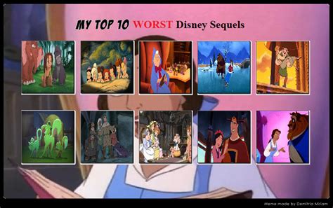 Top 10 Worst Disney Sequels by MrAnimatedToon on DeviantArt