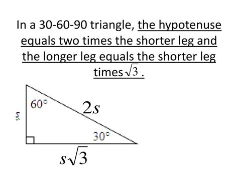 PPT - Honors Geometry Section 5.5 Special Right Triangle Formulas PowerPoint Presentation - ID ...