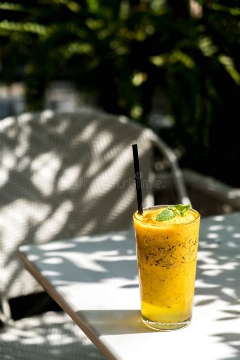 Passion fruit smoothie stock photo. Image of breakfast - 114386444