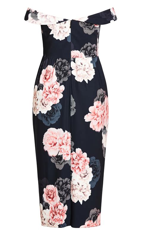 French Floral Navy Dress | Evans