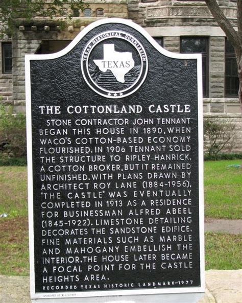 Who Owns the Cottonland Castle in Waco, Texas?