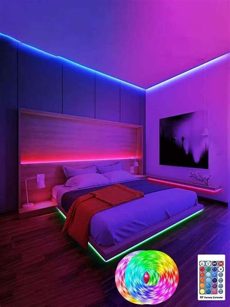 1pc Waterproof LED Background Light Strip | Led lighting bedroom, Neon ...