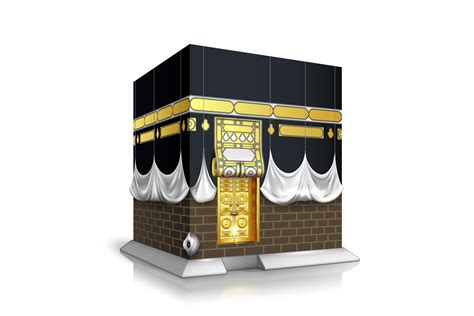 Makkah Kaaba Hajj Muslims Islamic Mecca Vector By sevector | TheHungryJPEG