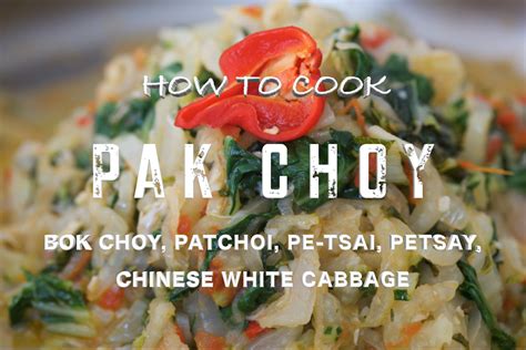 How to Cook Pak Choy | Patchoi | Pak Choi | - Cooking With Ria