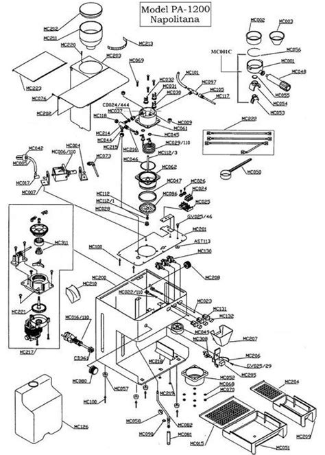 Espressotec | La Pavoni Napolitana - Parts Diagram | Coffee love ...