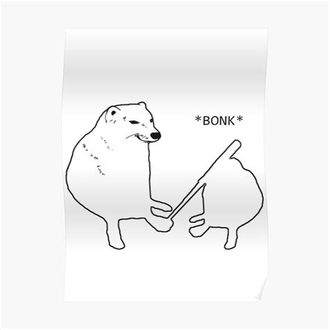 "Dodge Bonk meme" Poster for Sale by Majisticc | Redbubble