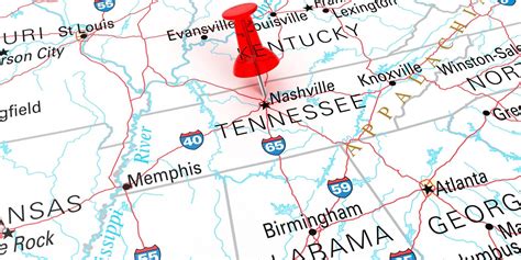 Middle Tennessee Map With Cities - Map