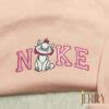 Marie Cat Nike Embroidered Sweatshirt, Disneyland Family Shirts, Nike Inspired Embroidered ...