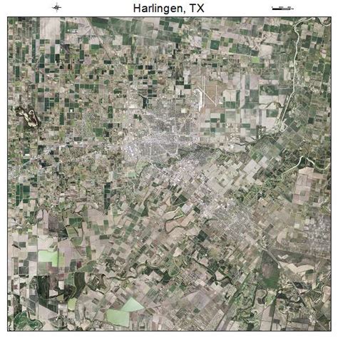 Aerial Photography Map of Harlingen, TX Texas