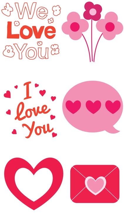 I Love You Stickers Animated by Kate Steinmeyer