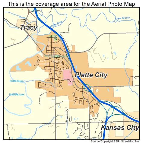 Aerial Photography Map of Platte City, MO Missouri