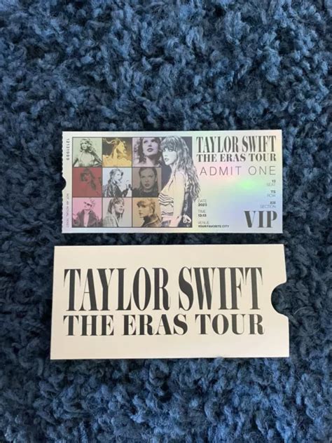 TAYLOR SWIFT THE Eras Tour Souvenir VIP Ticket with Envelope VIP ...