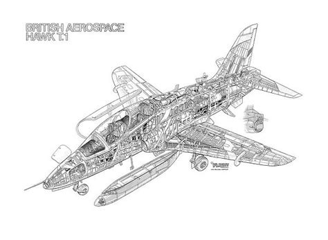 BAe Hawk T1 Cutaway Drawing | #1569705 | FlightGlobal Photo Prints