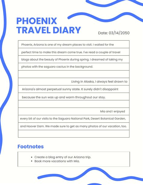 Diary Template in Illustrator, Word, PSD - Download | Template.net